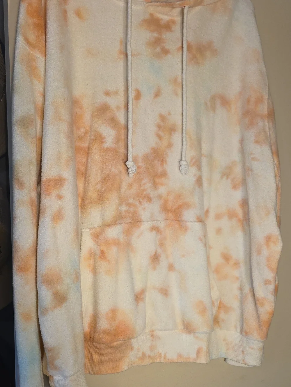 wild fable Women  Tie-Dye Hoodie in Cream & Orange And Blue - Picture 2 of 6